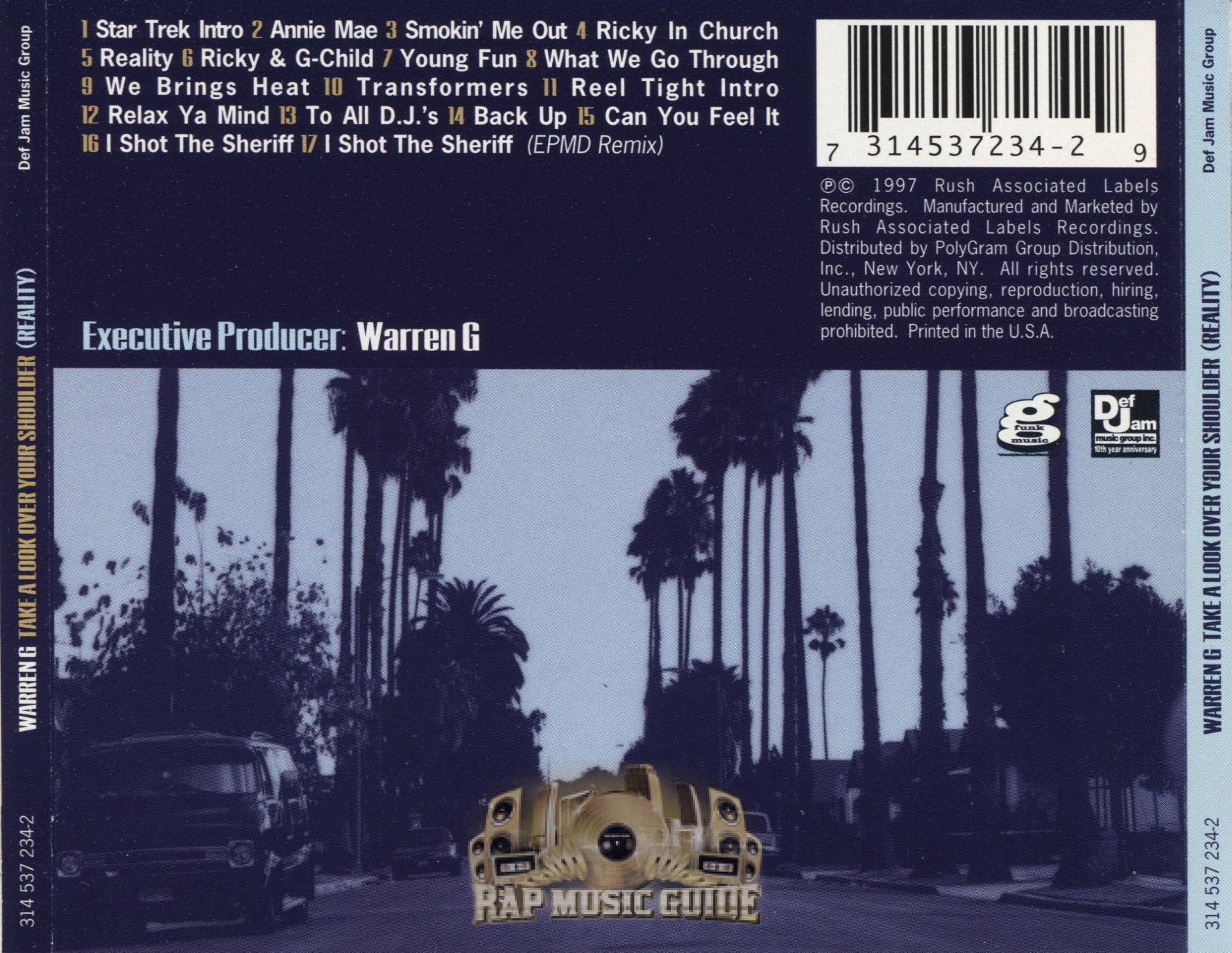 Warren G - Take A Look Over Your Shoulder (Reality): CD | Rap 